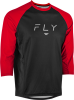 FLY - RIPA 3/4 Sleeve Jersey Black/Red