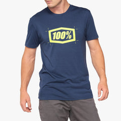 100% - Cropped Tech Tee (Navy)